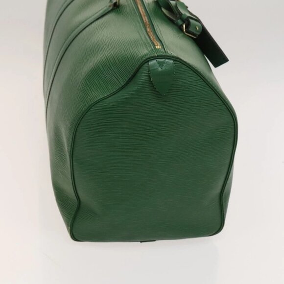 LOUIS VUITTON Epi Keepall 50 Boston Bag Green - Picture 4 of 16